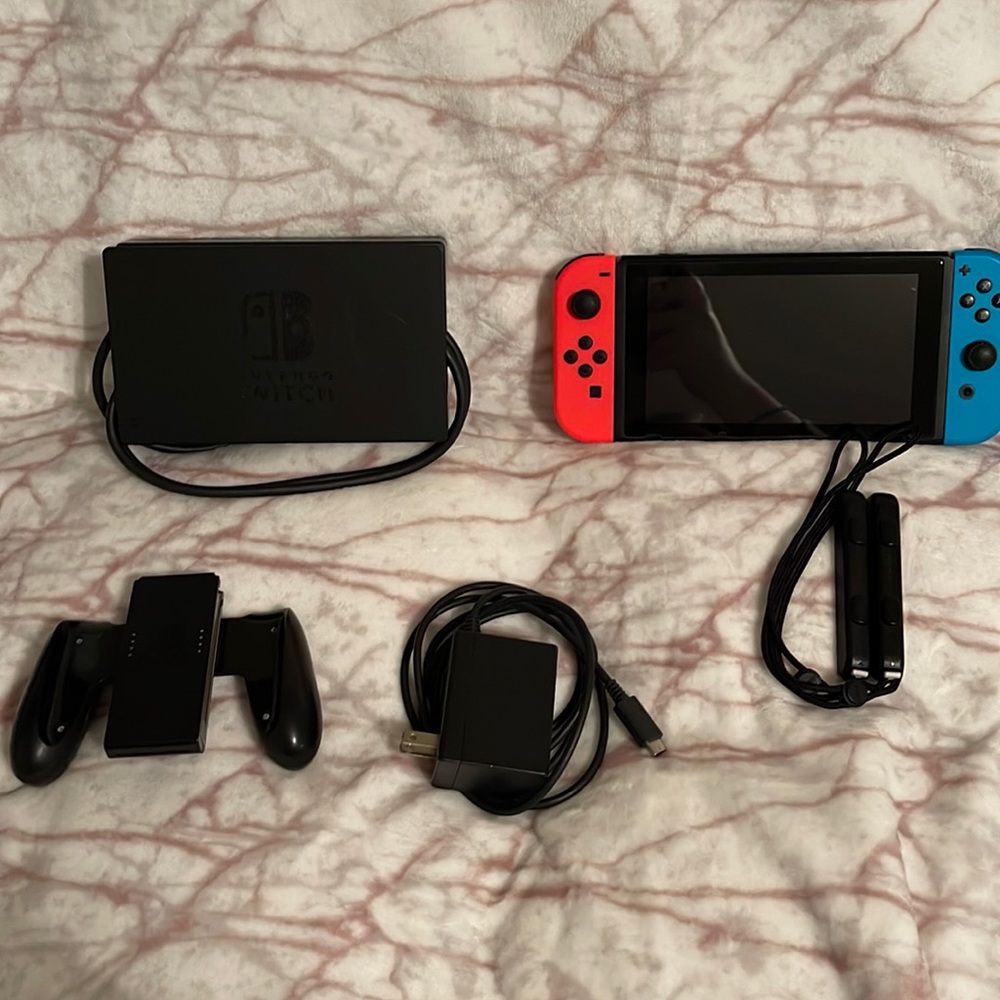 Original Nintendo Switch with accessories